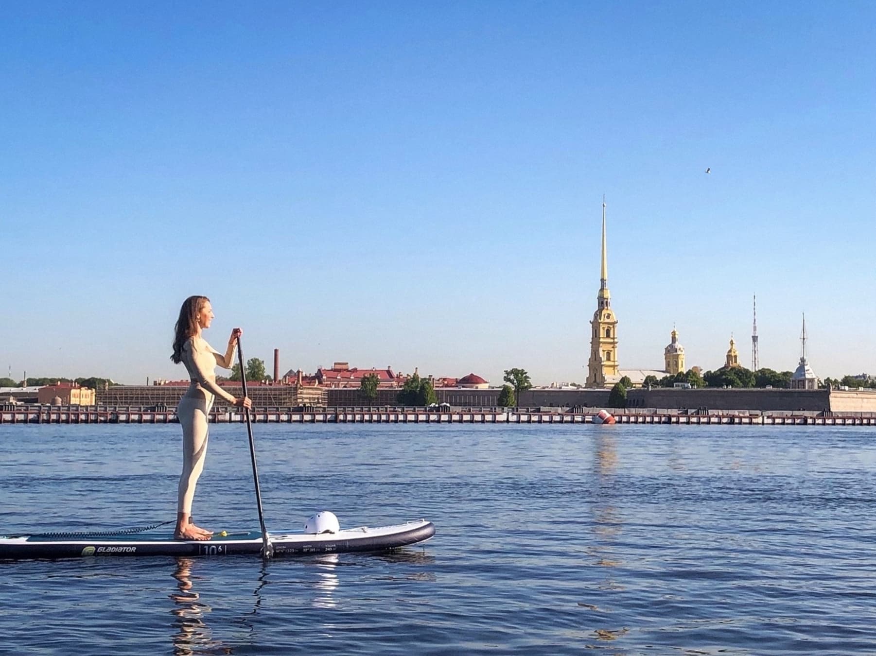 Утренний Петербург на сапе