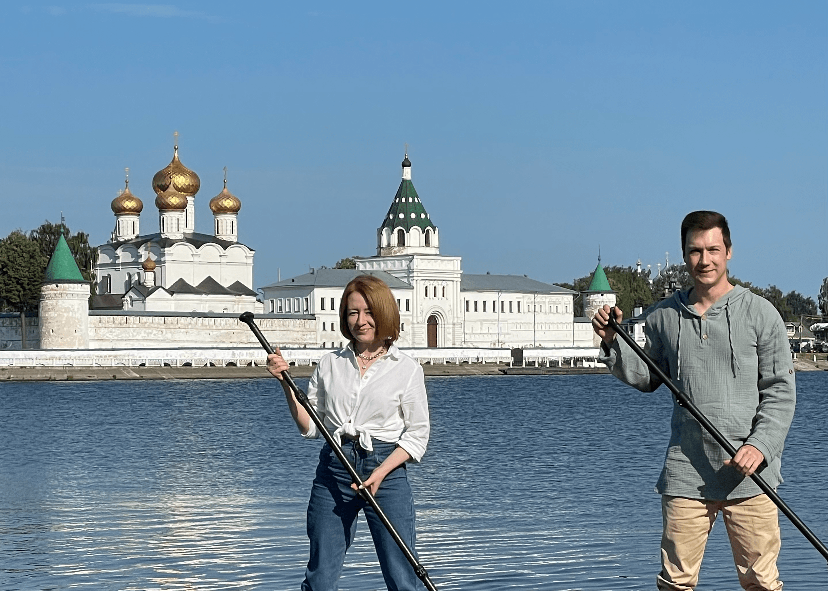 Сап-прогулка у Ипатьевского монастыря в Костроме (в группе)