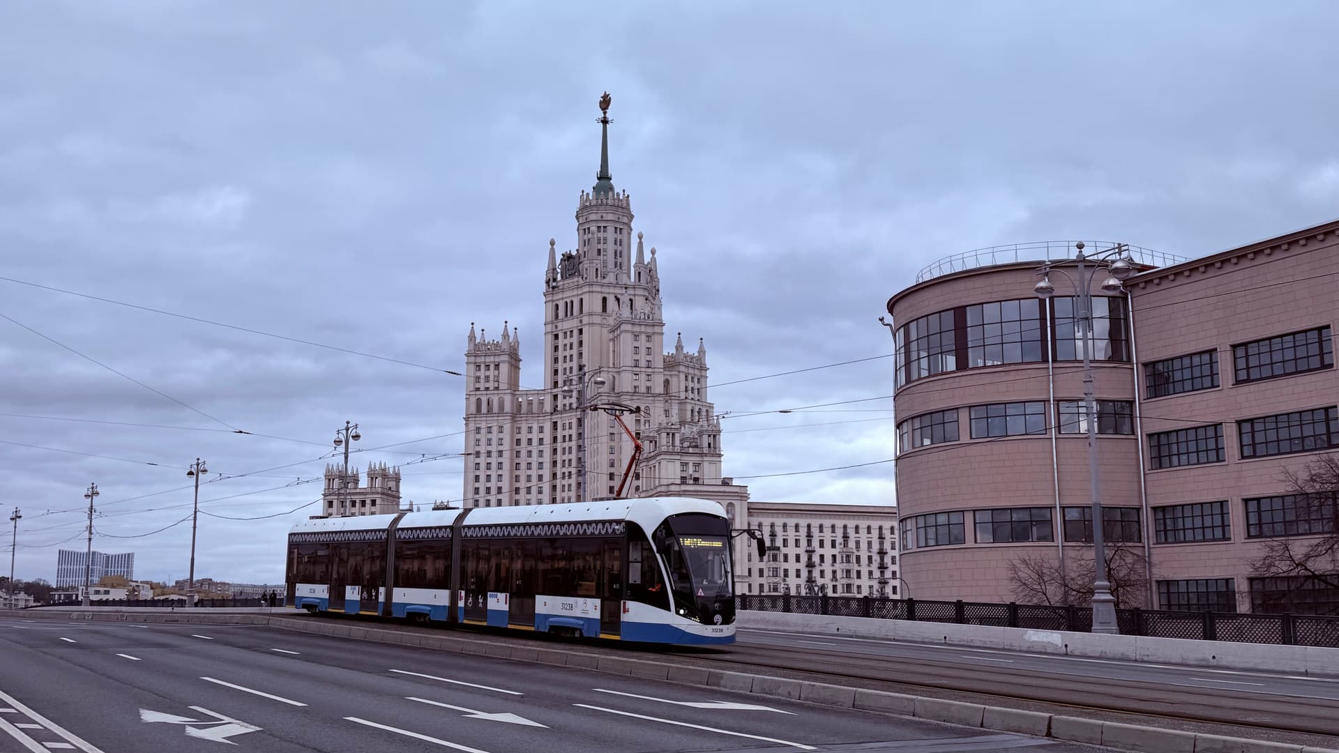 По Москве на трамвае
