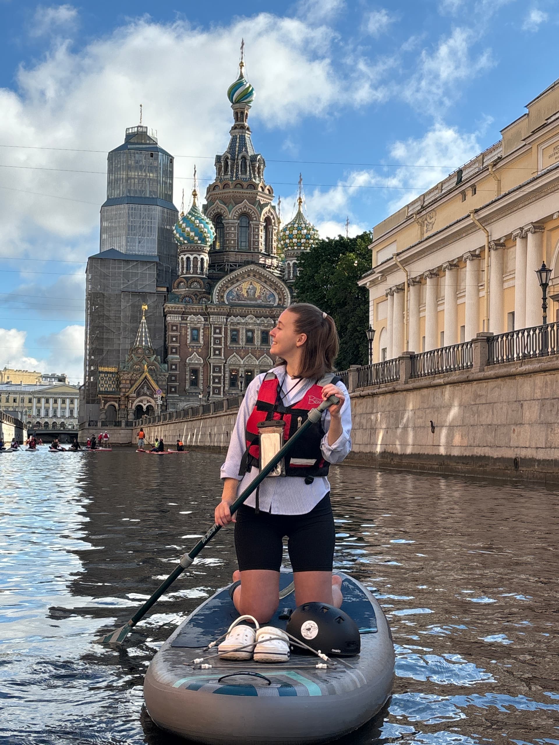 От Летнего сада до Казанского собора — на сапборде