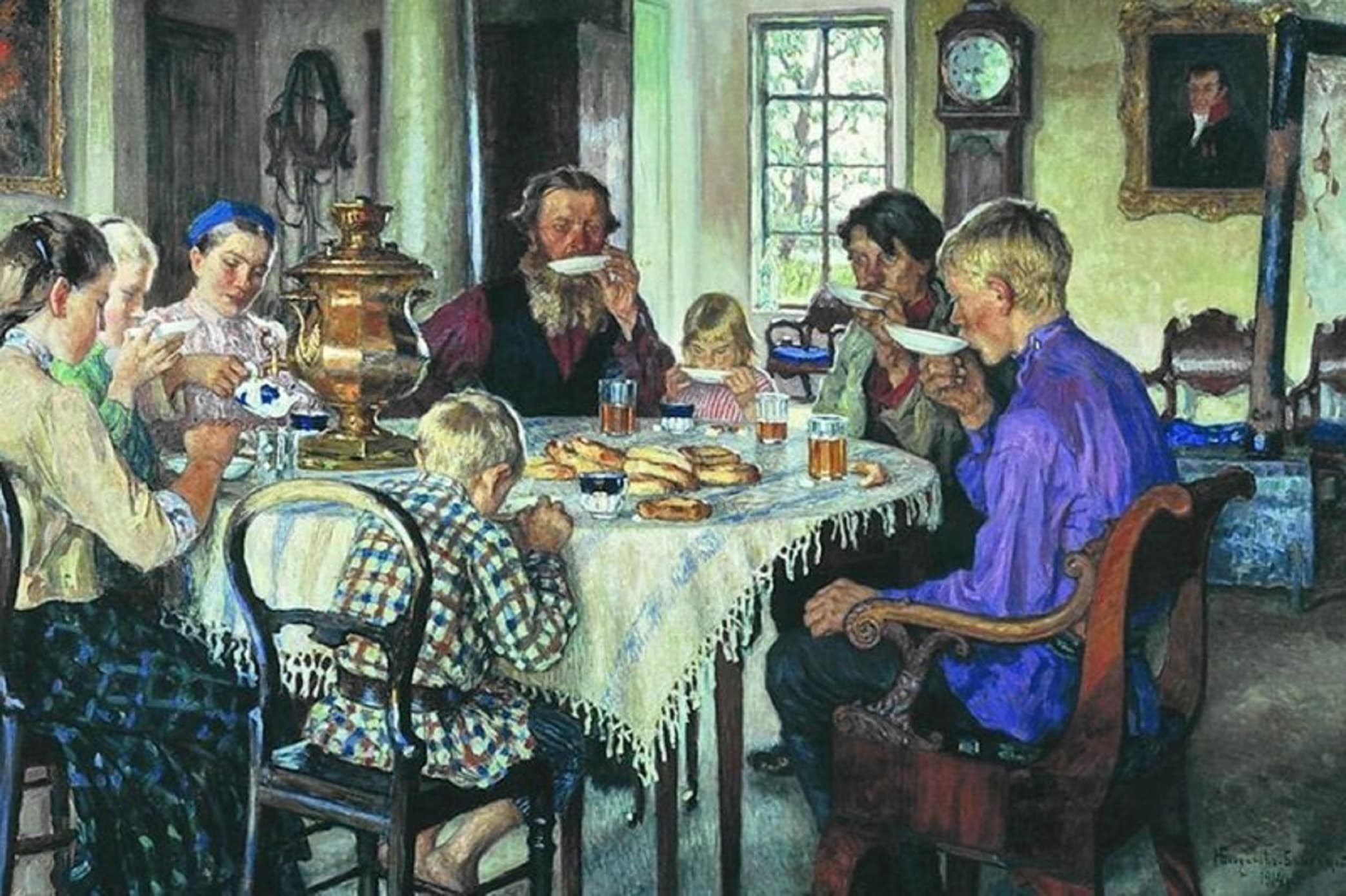 Купеческое чаепитие с калачами в Костроме